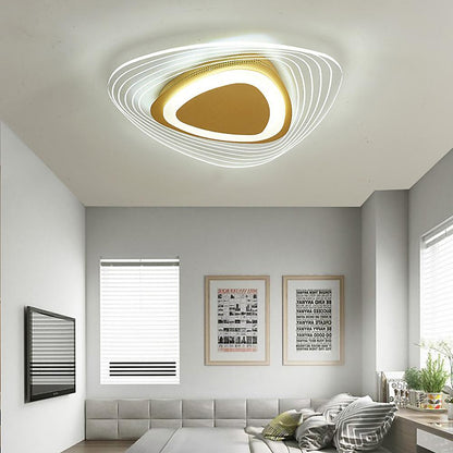 Geometric Shaped LED Striped Decorative Nordic Ceiling Light Flush Mount Lighting