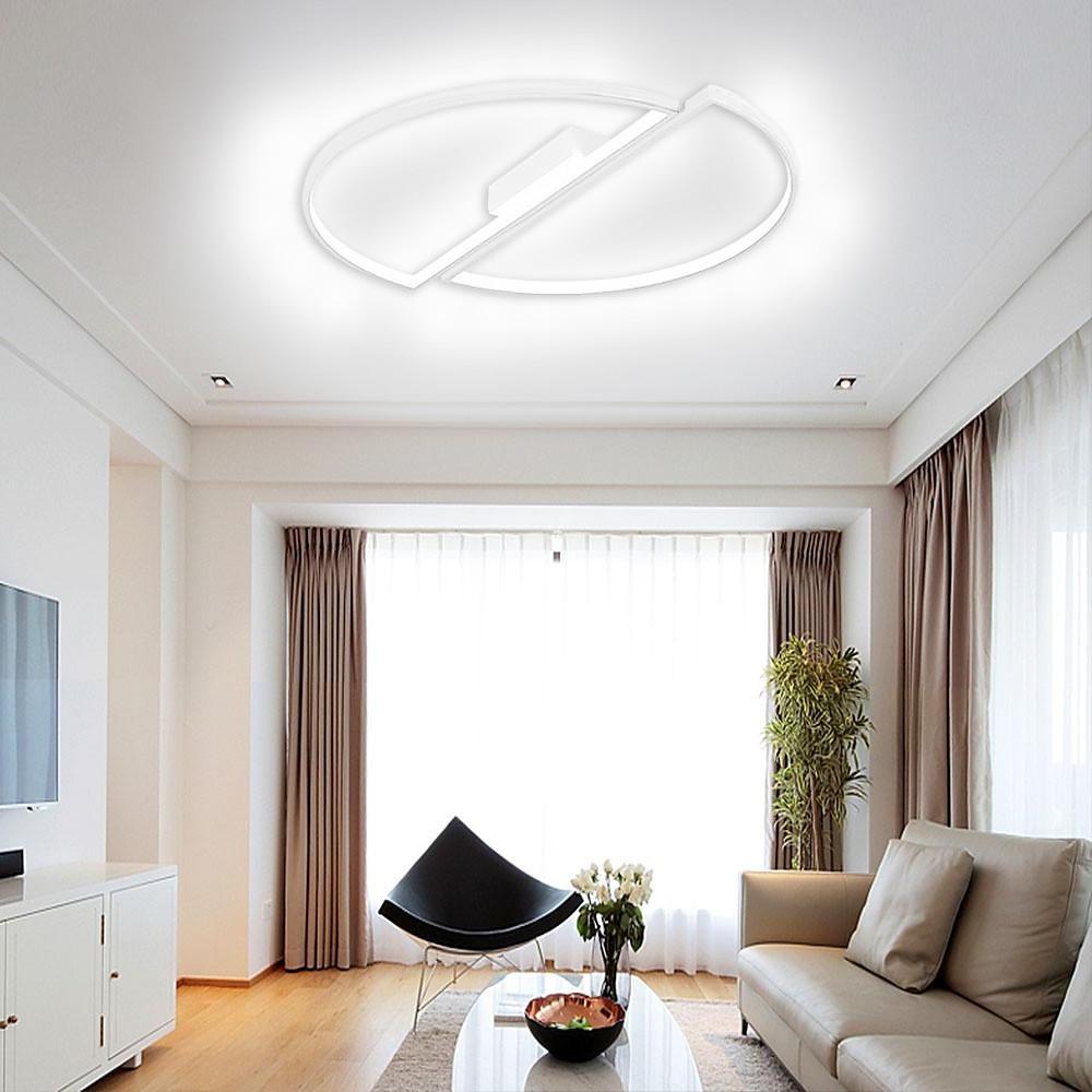 Creative Semi Circles Dimmable LED Modern Ceiling Lights Flush Mount Lighting