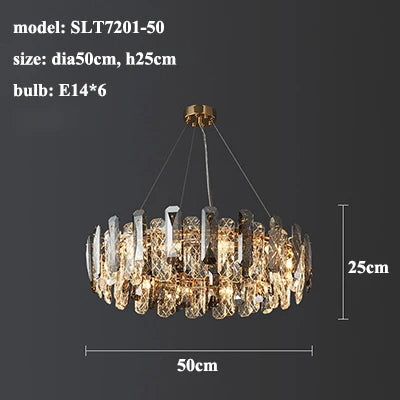 Lazzo Crystal Modern Chandelier