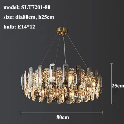 Lazzo Crystal Modern Chandelier