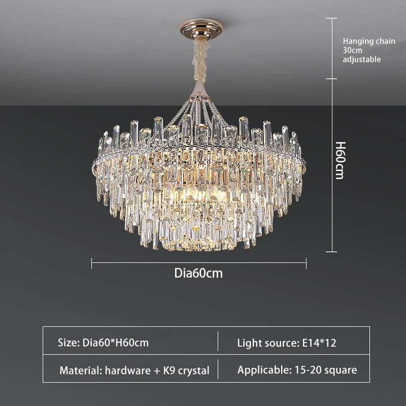 Gio Crystal Modern Chandelier