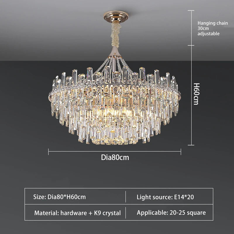 Gio Crystal Modern Chandelier