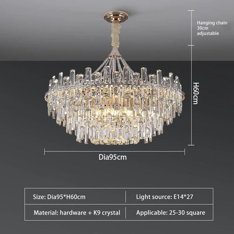 Gio Crystal Modern Chandelier