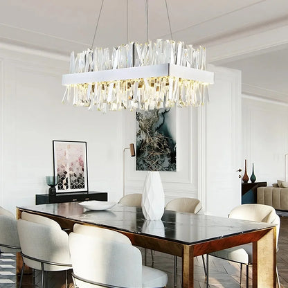 Calvi Crystal Dining Room Light Fixture