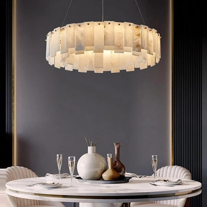 Moonshade Natural Marble Chandelier