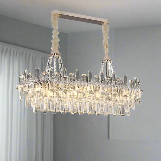 Gio Crystal Chandelier For Dining Room