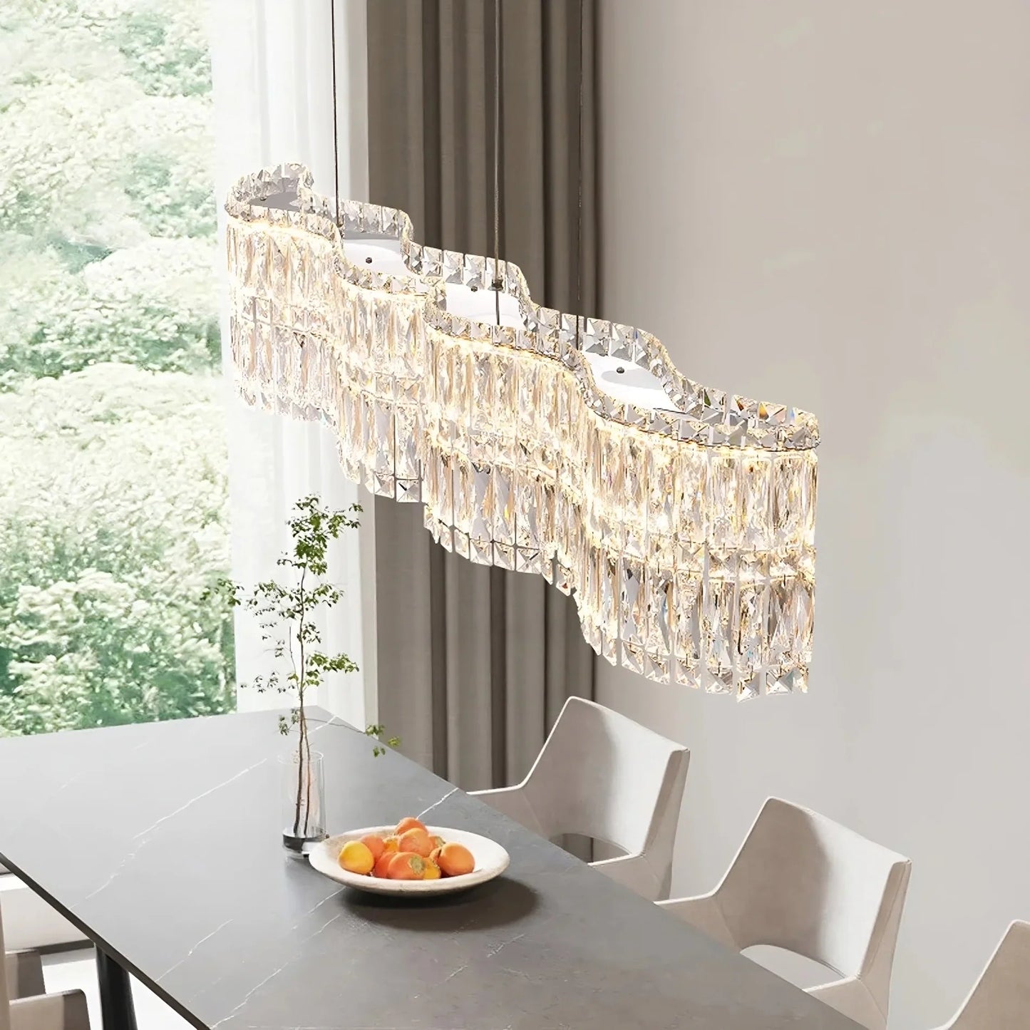 Bacci Crystal Chandelier For Dining Room