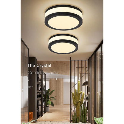 Thick Round Flush Mount Light Fixture Modern LED Ceiling Light