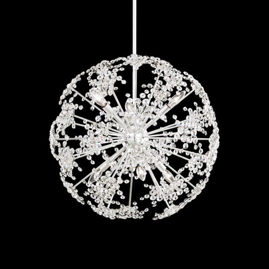 Esteracae 6-Light Pendant in White Luster