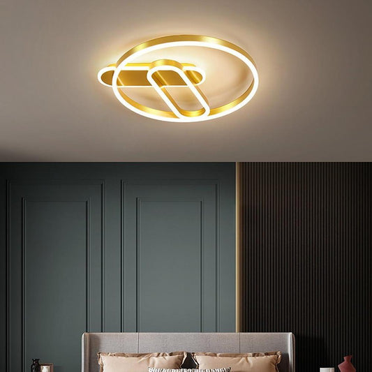 Geometric Circle LED Modern Flush Mount Lighting Ceiling Lights Hanging Light