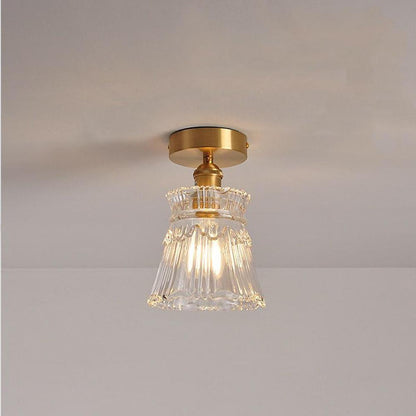 Lantern Modern Glass Copper Hallway Pendant Light Industrial Pendant Lighting