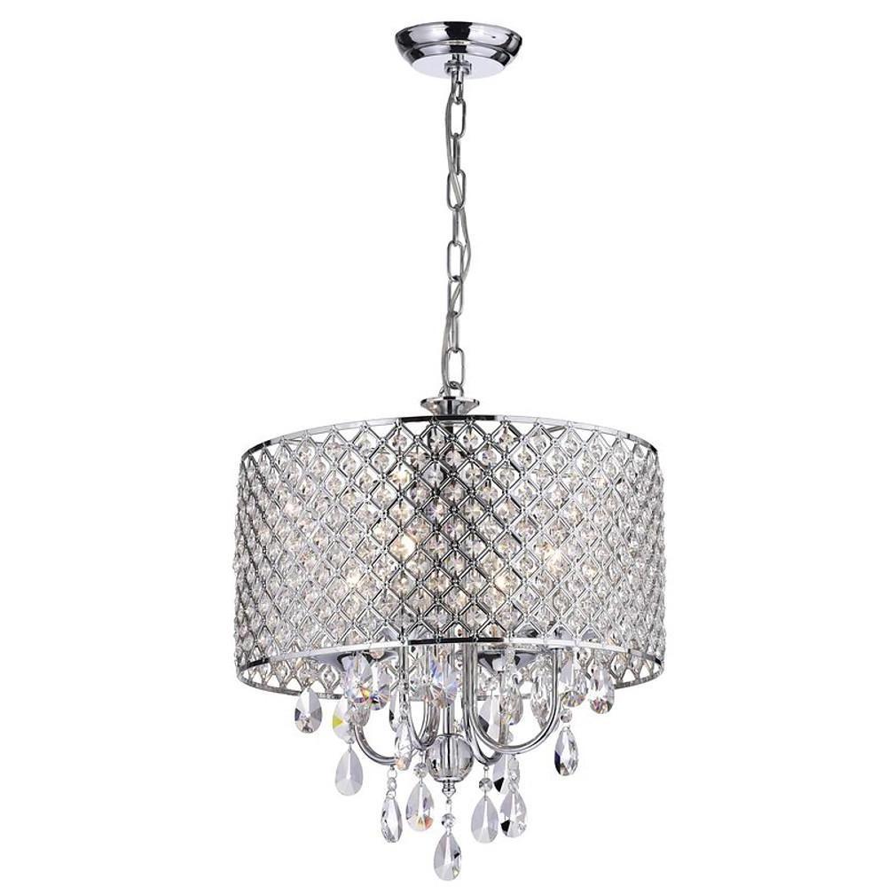 Electroplated Metal Crystal LED Country Chandeliers Kitchen Pendant Light