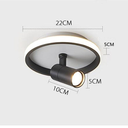 Circular LED Modern Ceiling Lights Adjustable Spotlight Ceiling Lamp