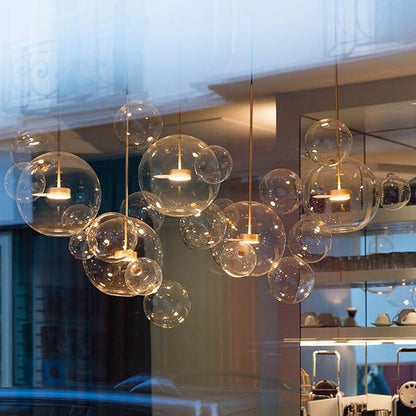 Globe Bubble Glass Pendant Light Modern Pendant Lighting