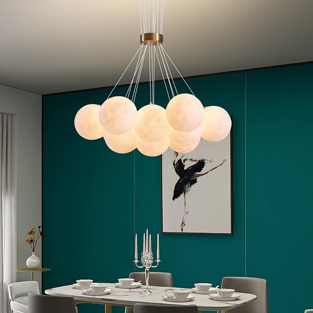 Modern Cluster Globe Chandelier Pendant Light Island Lights Hanging Lamp