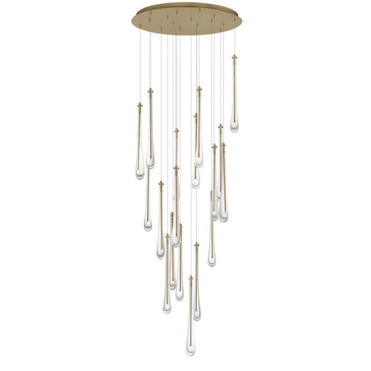 ET2 Lighting Stillo 18-Light Multi-Light Pendant in Gold