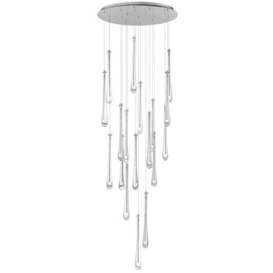 ET2 Lighting Stillo 18-Light Multi-Light Pendant in Satin Nickel