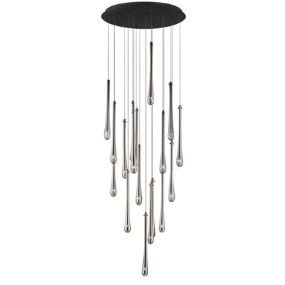 ET2 Lighting Stillo 18-Light Multi-Light Pendant in Black