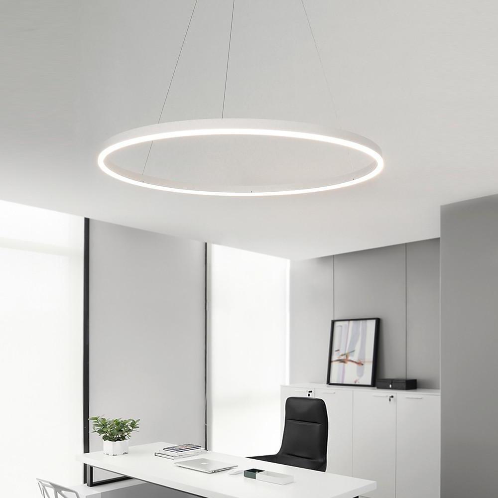 Geometric Slimline Circular Pendant Entry Light Dimmable Ceiling Light