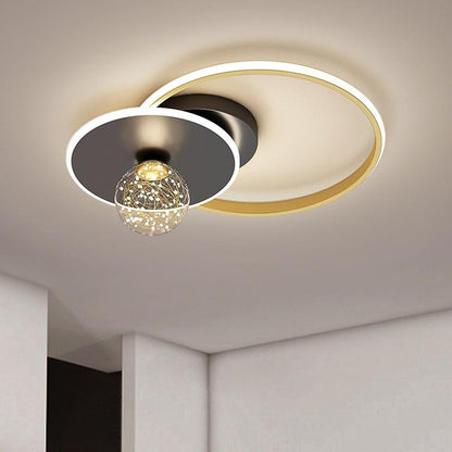 Geometric Circles Globe LED Modern Ceiling Lights Flush Mount Lighting