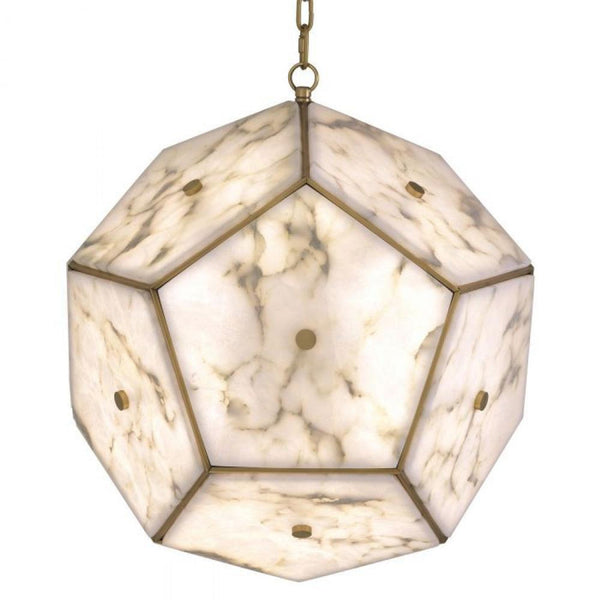 Pendant, 6-Light, Antique Brass, Alabaster, 23.62"W (115147UL YV0J03YYYY)