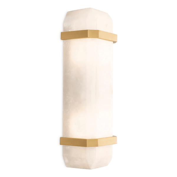 Wall Sconce, 2-Light, Antique Brass, Alabaster, 5.12"W (115502UL YV0J041YNP)