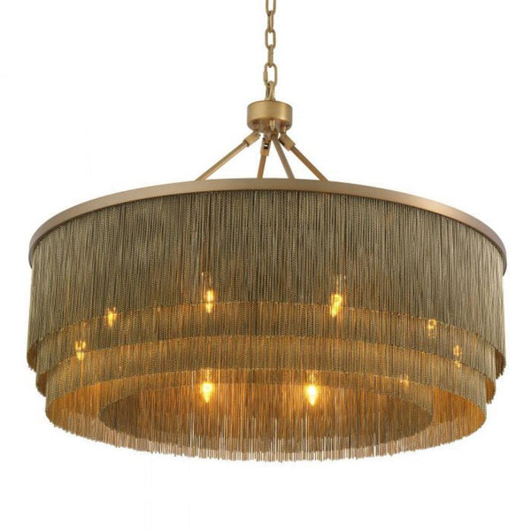 Chandelier, 10-Light, Large, Antique Brass, 35.43"W (115911UL YV0J03YV0Z)