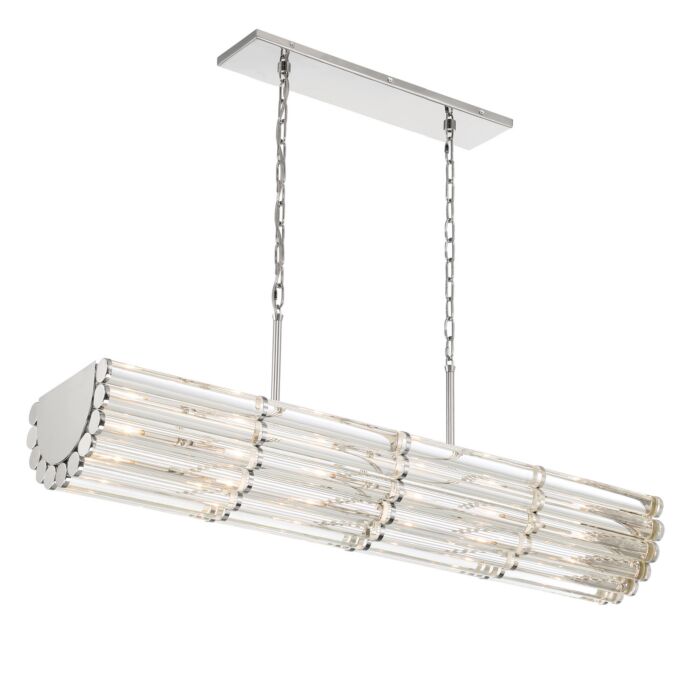 Elliot 6-Light Chandelier in Polished Nickel