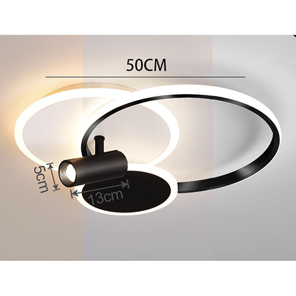 Circles Spotlights Modern LED Flush Mount Ceiling Light for Bedroom