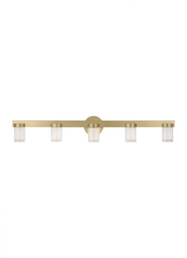 Large Bath Light, 5-Light, LED, Natural Brass, 36"L (KWBA27627NB 70PKK4E)