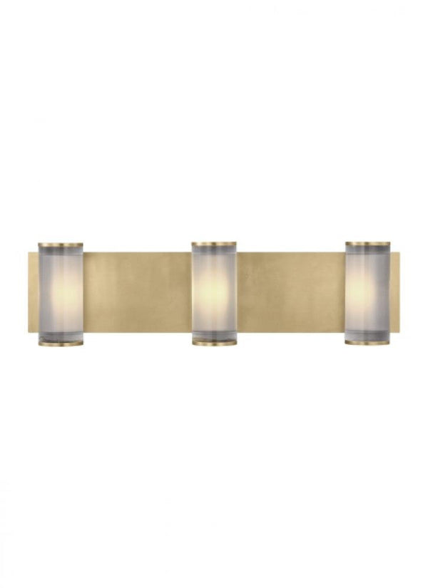 Large Sconce, 3-Light, LED, Natural Brass, 21"H (KWWS10127CNB 70PKF8U)