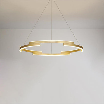 Geometrical Circular LED Modern Chandeliers Kitchen Island Lighting