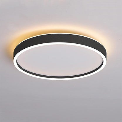 Circular Minimalist Metal Flush Mount Light Fixtures LED Living Room Ceiling Lights