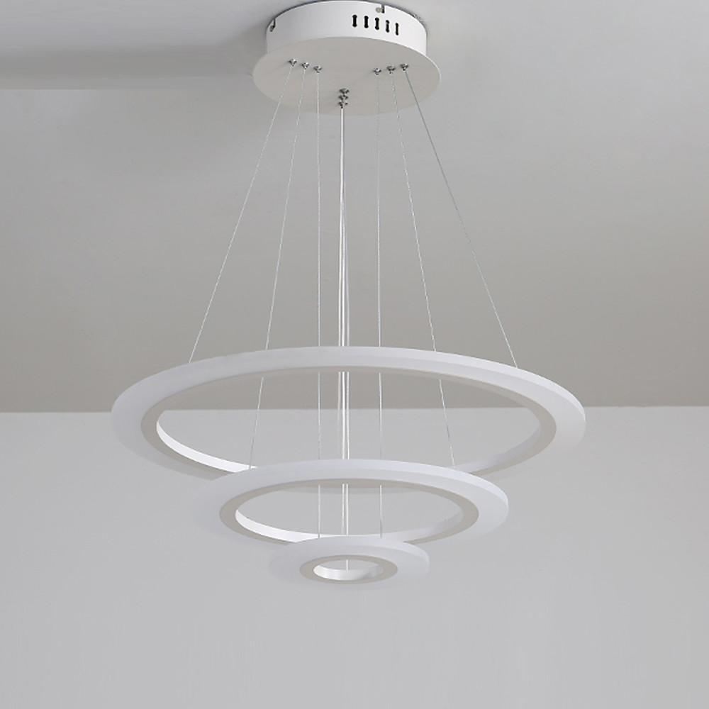 Adjustable 3 Circles LED Modern Pendant Lighting Chandelier