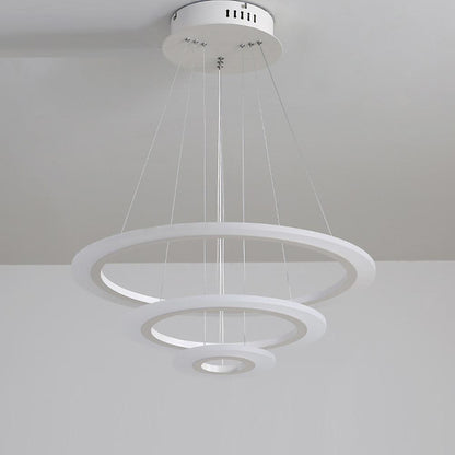 Adjustable 3 Circles LED Modern Pendant Lighting Chandelier