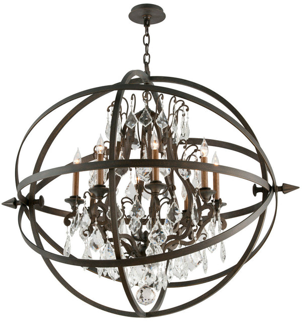 Chandelier, 8-Light, Vintage Bronze, Clear Shade, Extra Large, 41.5"W (F2998 JARK)