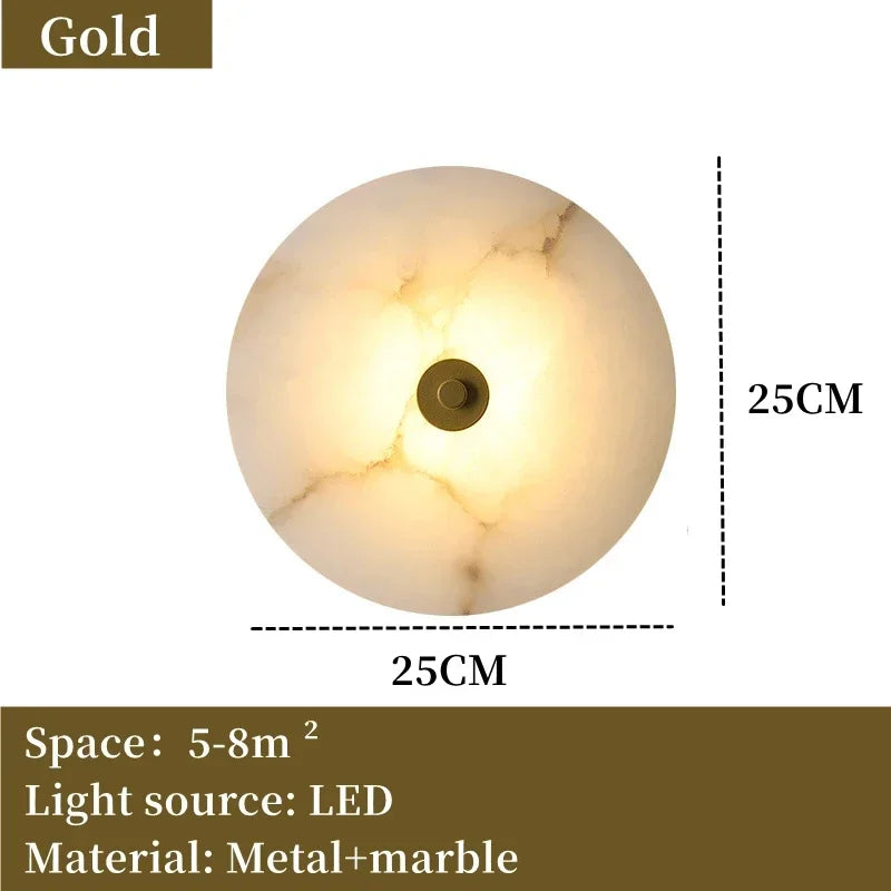 Moonshade Natural Marble Wall Sconce