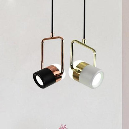 Projector-Like Electroplated Metal Modern Pendant Lighting with Flexible Ambient Light