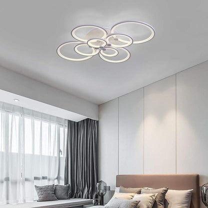 Elegant Semi Flush Mount Ceiling Lights with Unique Overlapping Rings