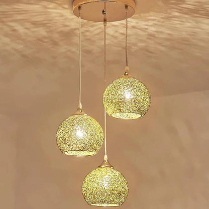 Semi-Transparent Cluster Metal Bar Pendant Light with Sternly Durable Adjustable