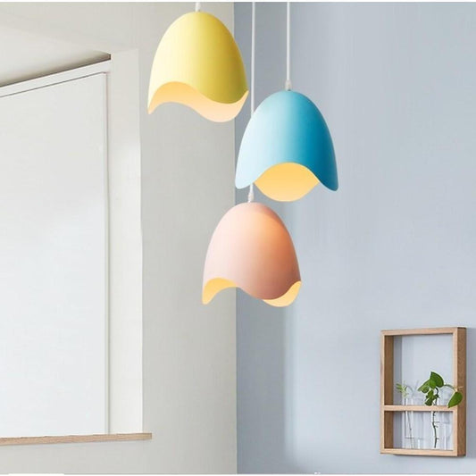 3-light Half Eggshell Shaped LED Modern Pendant Lighting Island Lights