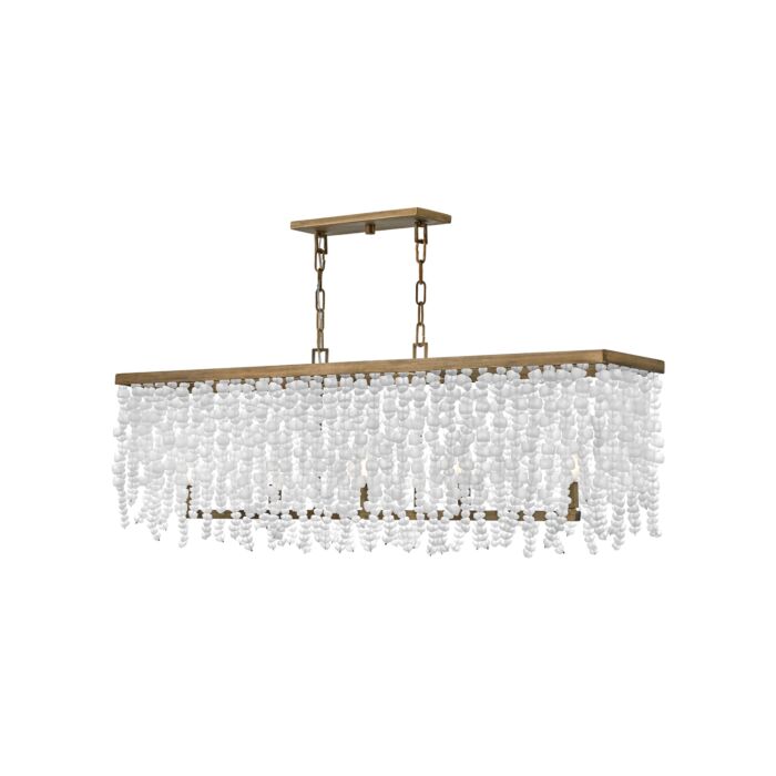 Fredrick Ramond Dune 5-Light Linear Chandelier In Burnished Gold