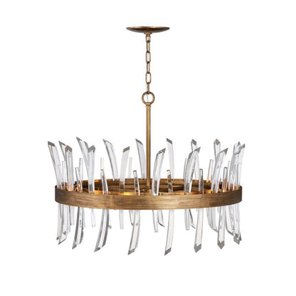 Fredrick Ramond Revel 8-Light Pendant In Burnished Gold