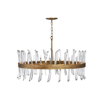 Fredrick Ramond Revel 10-Light Pendant In Burnished Gold