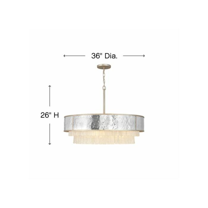 Fredrick Ramond Reverie 8-Light Chandelier In Champagne Gold