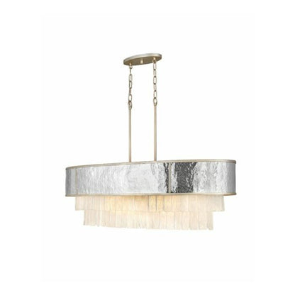 Fredrick Ramond Reverie 10-Light Linear Chandelier In Champagne Gold