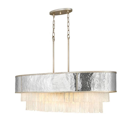 Fredrick Ramond Reverie 10-Light Linear Chandelier In Champagne Gold