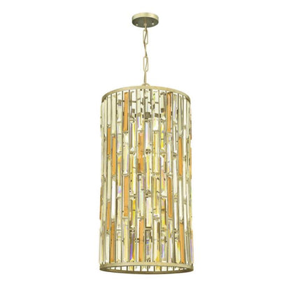 Fredrick Ramond Gemma 6-Light Pendant In Silver Leaf*