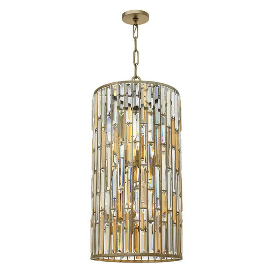 Fredrick Ramond Gemma 6-Light Pendant In Silver Leaf*