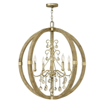 Fredrick Ramond Abingdon 4-Light Pendant In Silver Leaf*